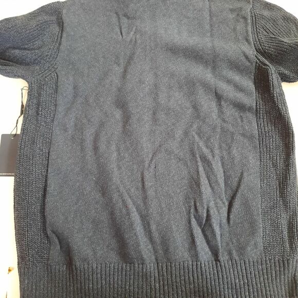 NEW Daniel Hechter Paris Men's Knit Sweater Cardigan Navy Full Zip Ribbed Large - Picture 5 of 5